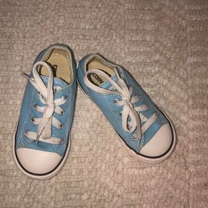 3/$18 Baby Blue Converse Toddler size 8